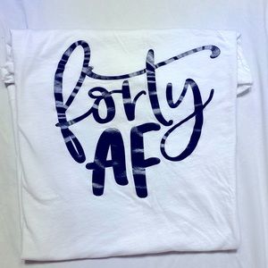 Forty AF tee. Size L
